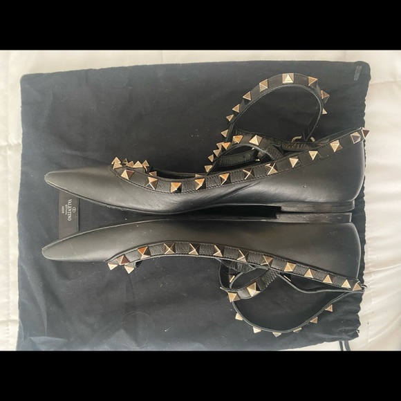 Valentino Noir Rockstud Caged Ballerina flat - Picture 3 of 7